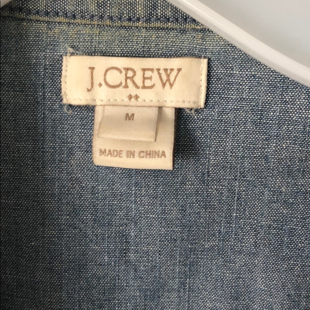 J Crew Denim Button Down Blouse - image 2